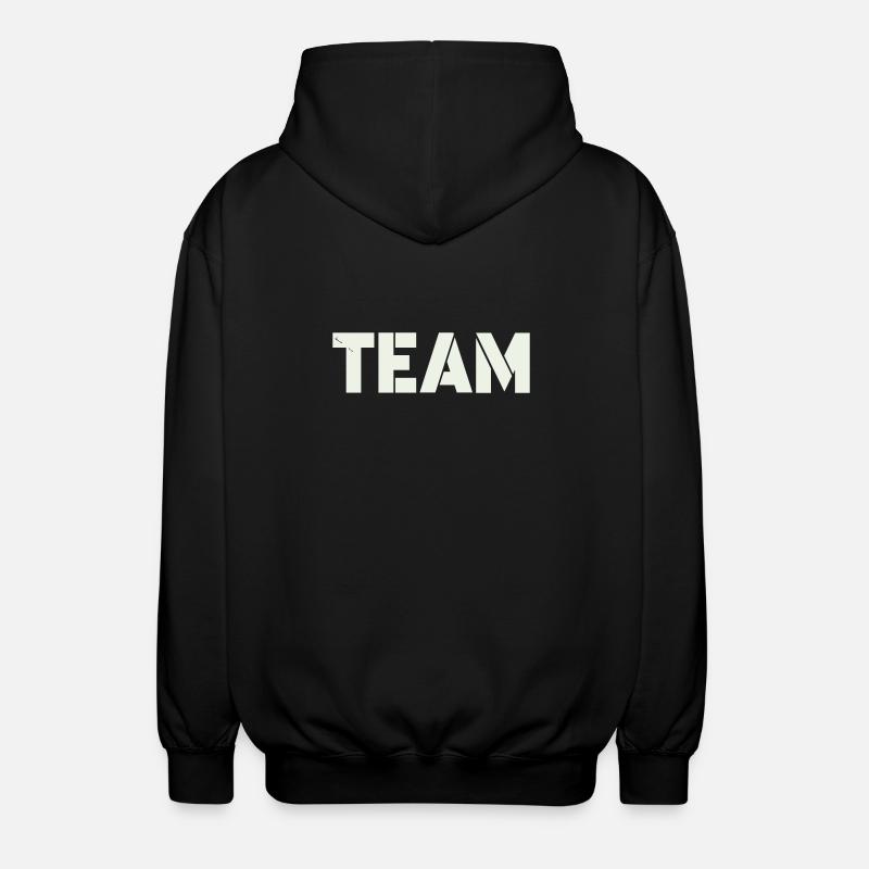 team - Unisex Kapuzenjacke - Schwarz