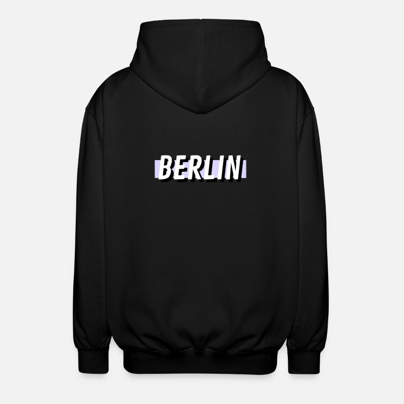 Berlin - Unisex Kapuzenjacke - Schwarz