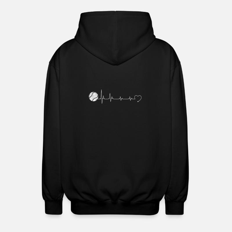 Stéthoscope Heartbeat Heartline Design - Veste à capuche unisexe - noir