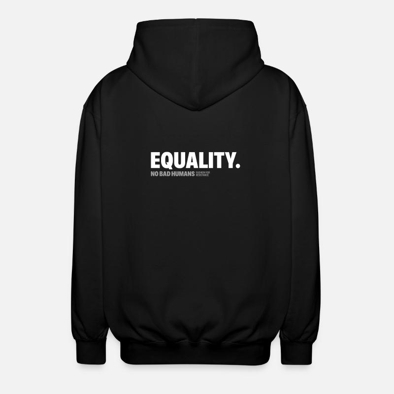 Égalité - Veste à capuche unisexe - noir