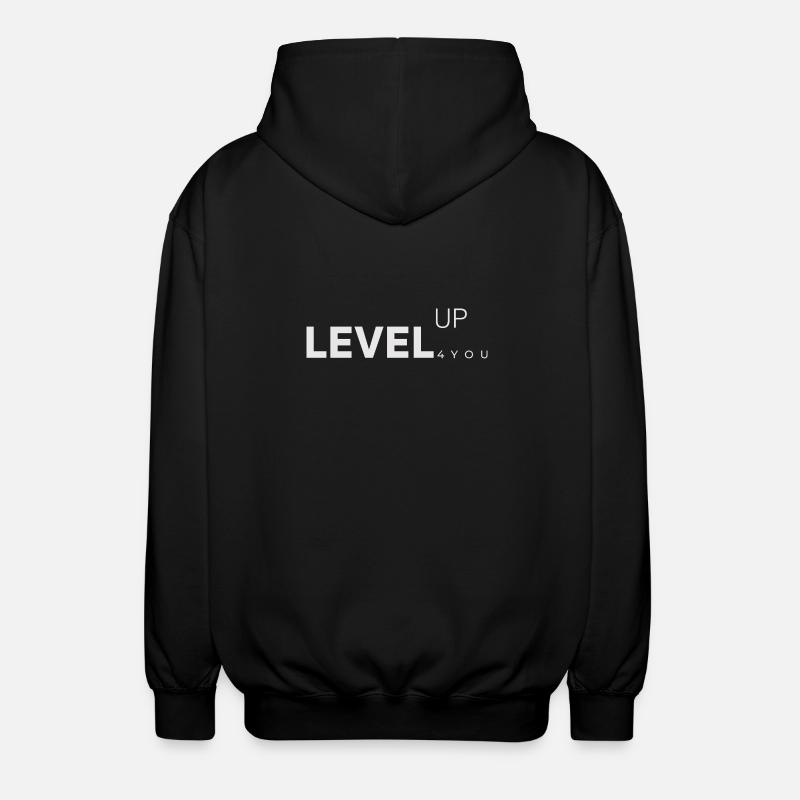 LevelUp - Unisex Hooded Jacket - black