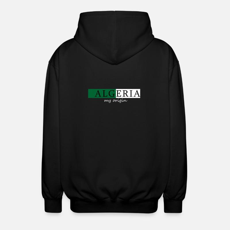 Algerien Meine Herkunft - Unisex Kapuzenjacke - Schwarz