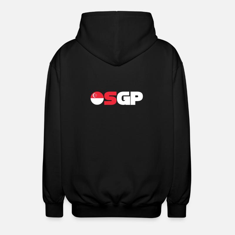 Singapur - Unisex Kapuzenjacke - Schwarz