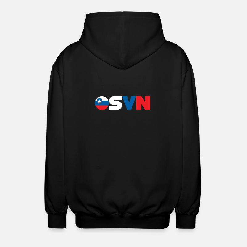 Slowenien - Unisex Kapuzenjacke - Schwarz