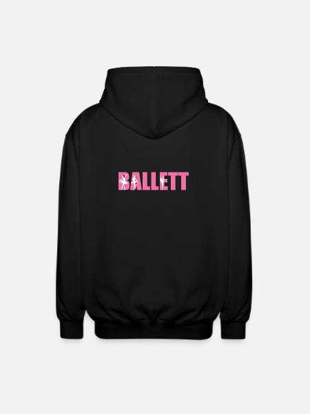 Ballet Dance Ballet Dancer Ballerina Gift - Unisex Hooded Jacket - black