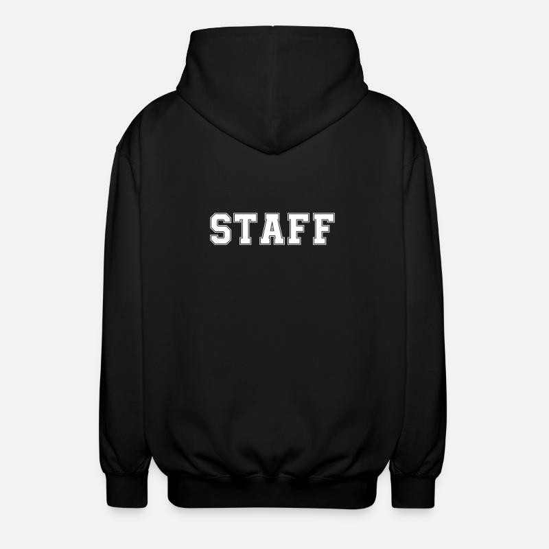 staff - Unisex Kapuzenjacke - Schwarz