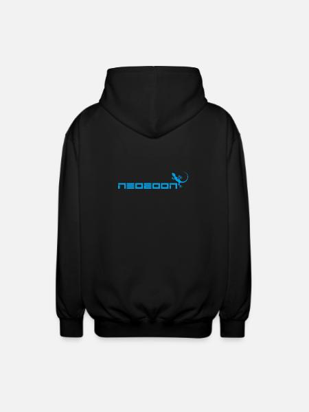 neozoon cyan - Unisex Kapuzenjacke - Schwarz