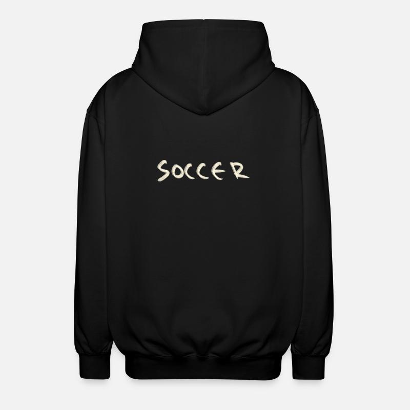 Soccer - Unisex Kapuzenjacke - Schwarz