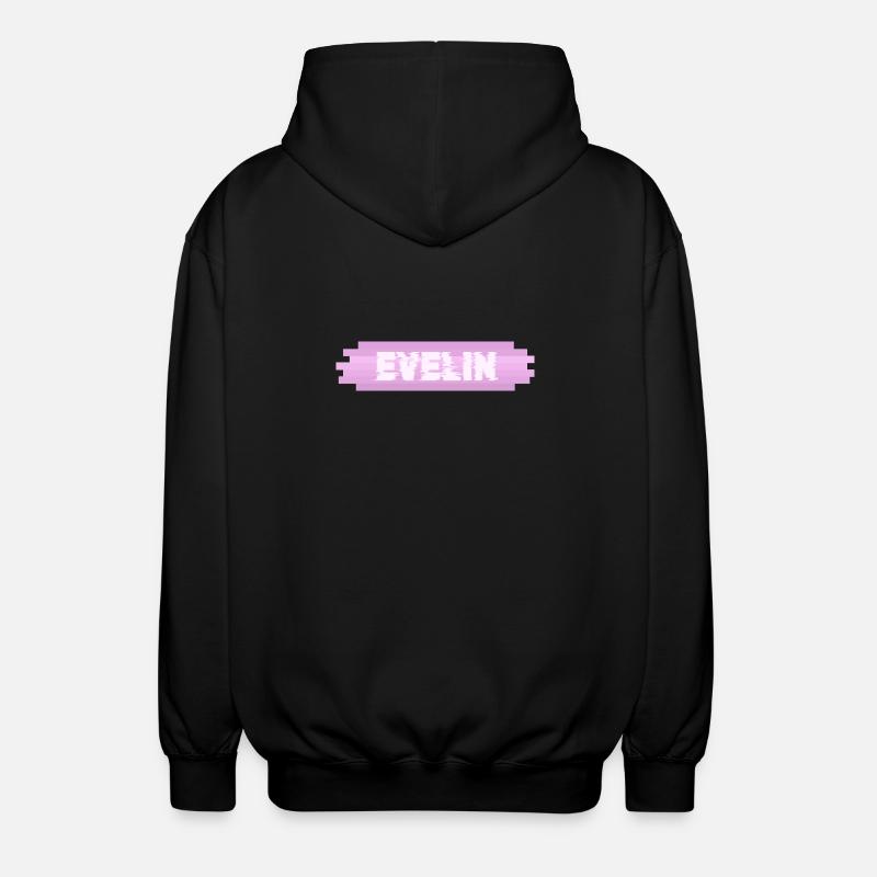 Gift for Evelin - Unisex Hooded Jacket - black