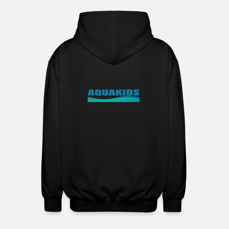 AQUAKIDS - Unisex Kapuzenjacke - Schwarz