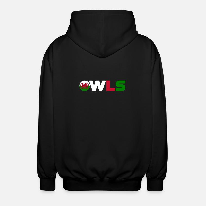 Wales - Unisex Kapuzenjacke - Schwarz