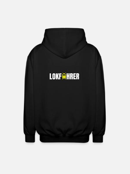 Lokführer Design - Unisex Kapuzenjacke - Schwarz