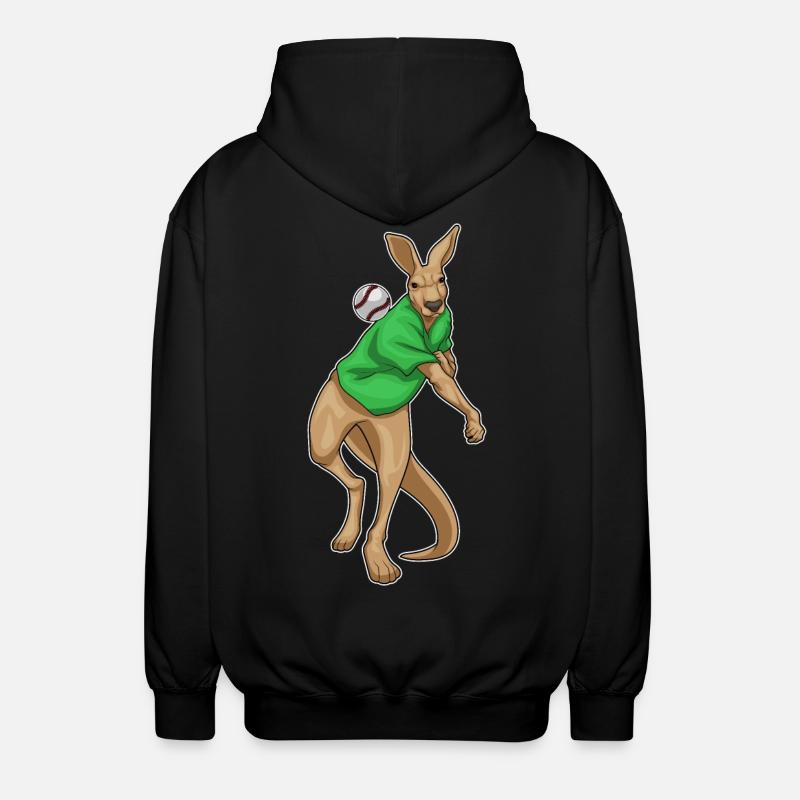Baseball Kangourou - Veste à capuche unisexe - noir