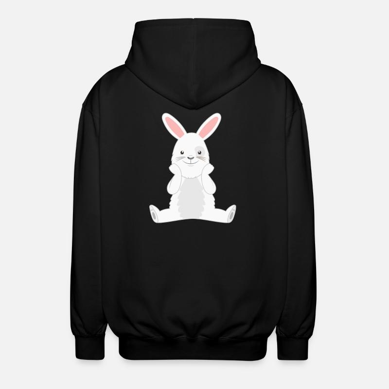 Rabbit Rabbit - Unisex Hooded Jacket - black