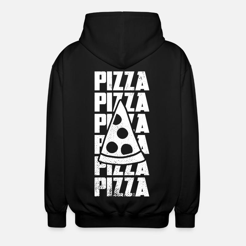 Tranche de pizza - Veste à capuche unisexe - noir