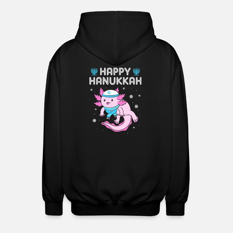 Hanoukka Hanoukka Hanoukka - Veste à capuche unisexe - noir