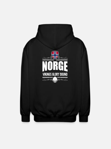 NORWEGEN - NORGE VIKINGS RUHM - Unisex Kapuzenjacke - Schwarz