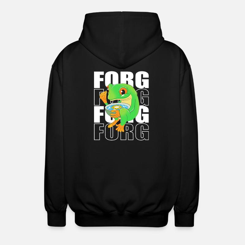 Frosch Laubfrosch - Unisex Kapuzenjacke - Schwarz