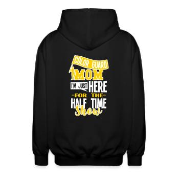 Marching Band Mom Half-Time Show - Unisex Hooded Jacket - black - Back - AI Model Male 185 light (185cm)