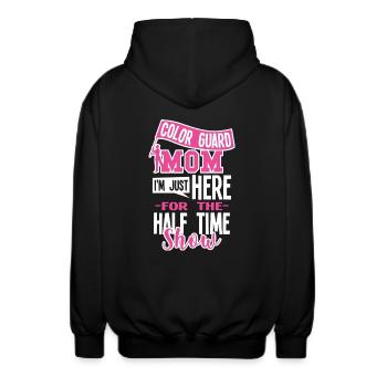 Marching Band Mom Half-Time Show - Unisex Hooded Jacket - black - Back - AI Model Male 185 light (185cm)