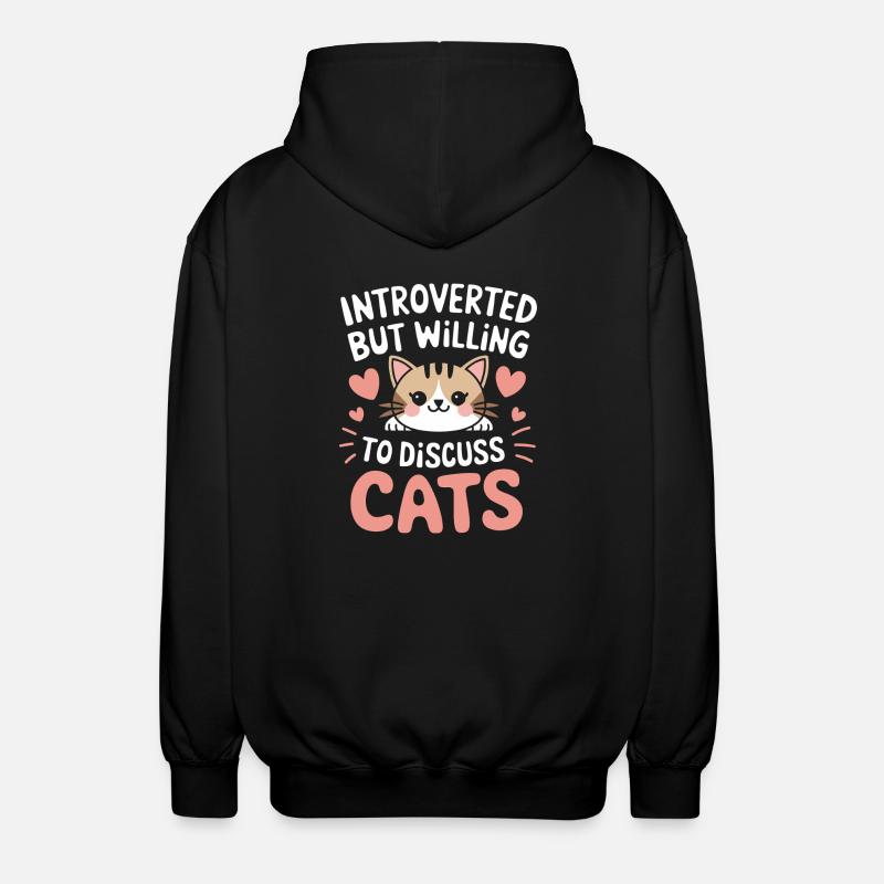 Introverti, antisocial, introverti - Veste à capuche unisexe - noir