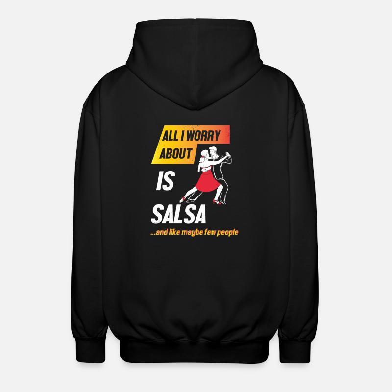 Salsa Dancer Dancer - Unisex Hooded Jacket - black