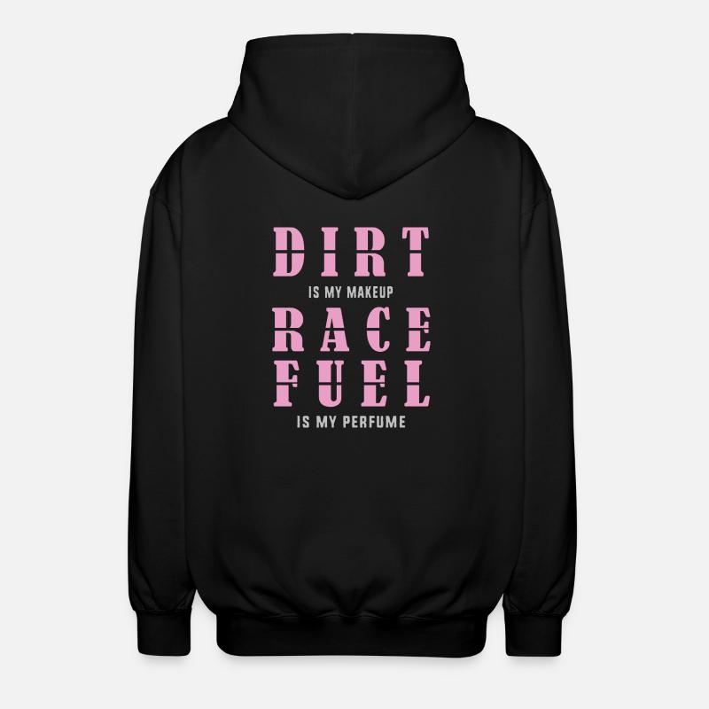 Dirt Track Racing - Unisex Kapuzenjacke - Schwarz