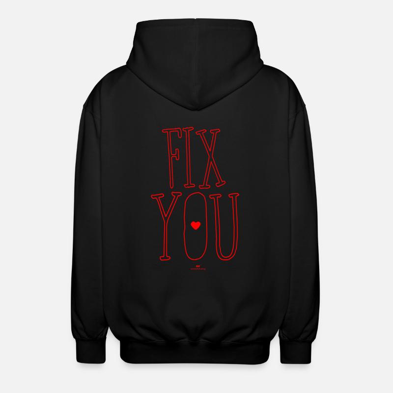 vous fixer - Veste à capuche unisexe - noir