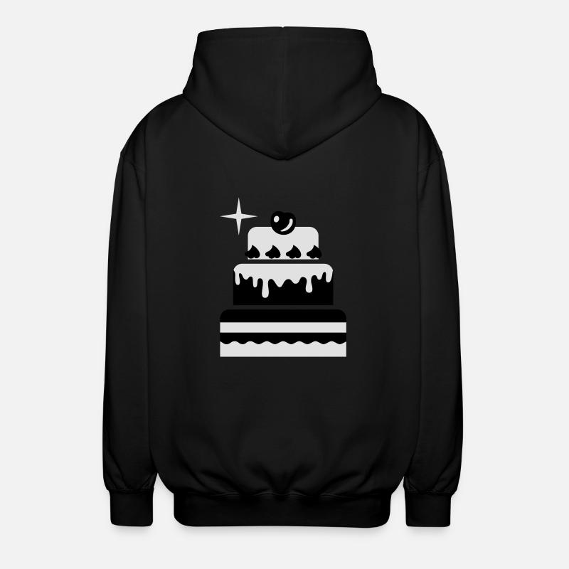 Cake - Cake - Wedding 2C - Unisex Hooded Jacket - black