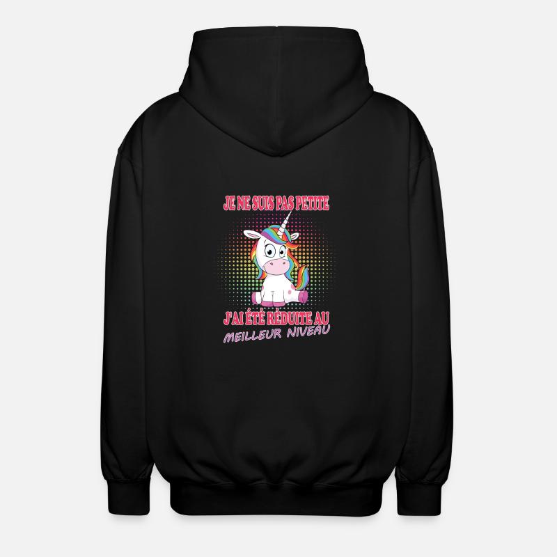 Licorne - Unisex Kapuzenjacke - Schwarz