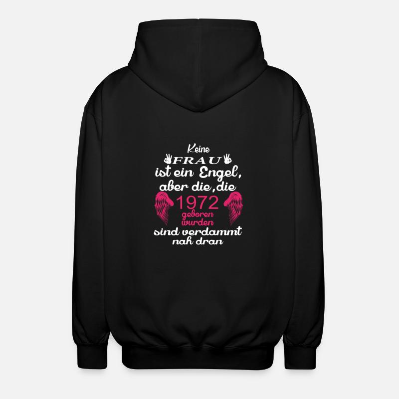 Frau Engel 1972 - Unisex Kapuzenjacke - Schwarz