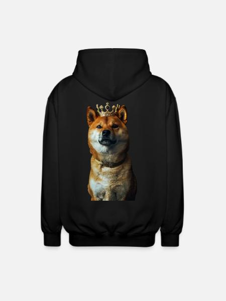 Shiba Inu - Unisex Hooded Jacket - black