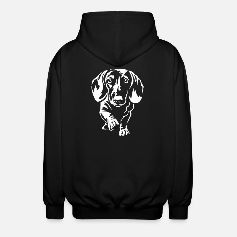 Teckel « Édition Noire » - Veste à capuche unisexe - noir