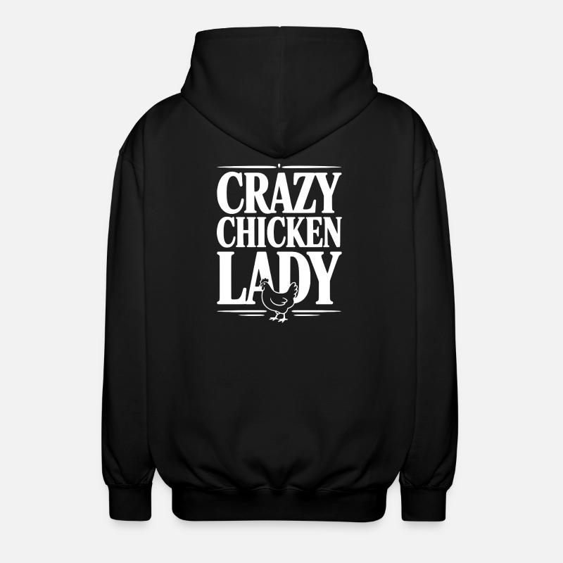 La folle du poulet - Veste à capuche unisexe - noir