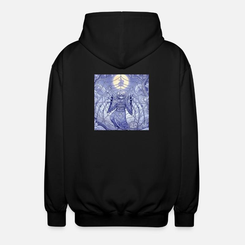 Lunar Spider Dream - Unisex Kapuzenjacke - Schwarz