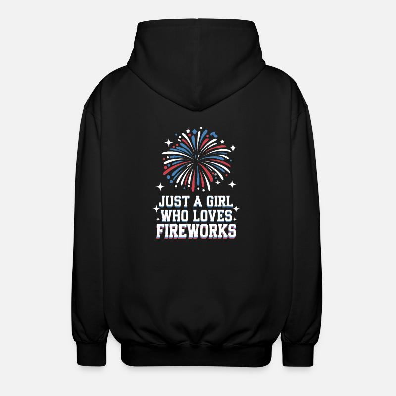 Pyrotechnics Fireworks Pyrotechnics - Unisex Hooded Jacket - black