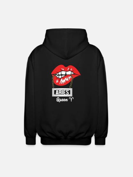 Sternzeichen Widder - Unisex Kapuzenjacke - Schwarz