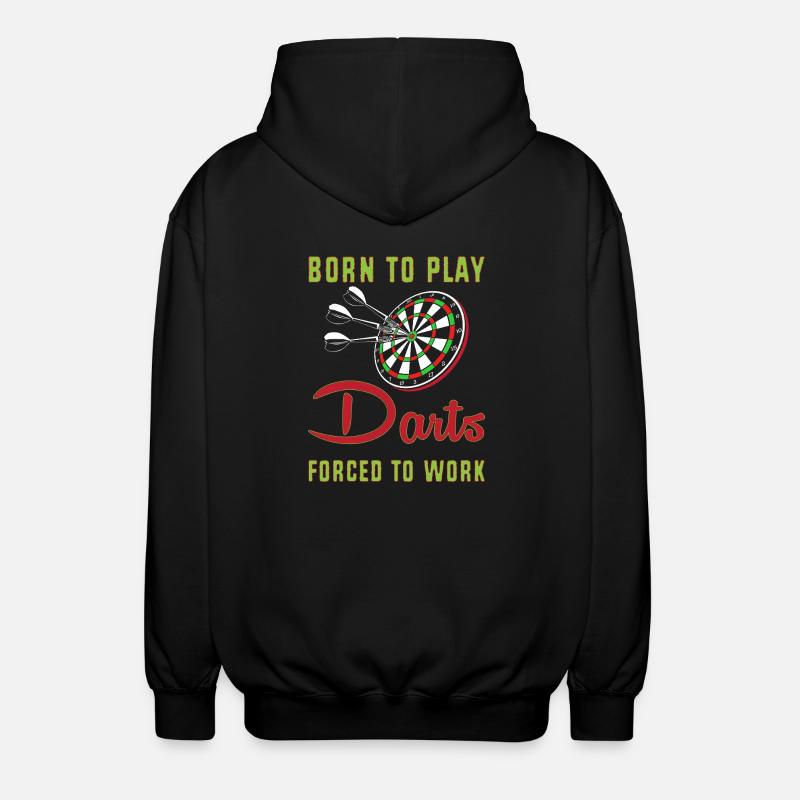 Dart Dartboard Dartpfeil - Unisex Kapuzenjacke - Schwarz