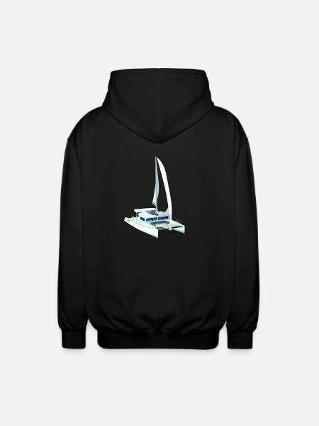Katamaran 3D - Unisex Kapuzenjacke - Schwarz