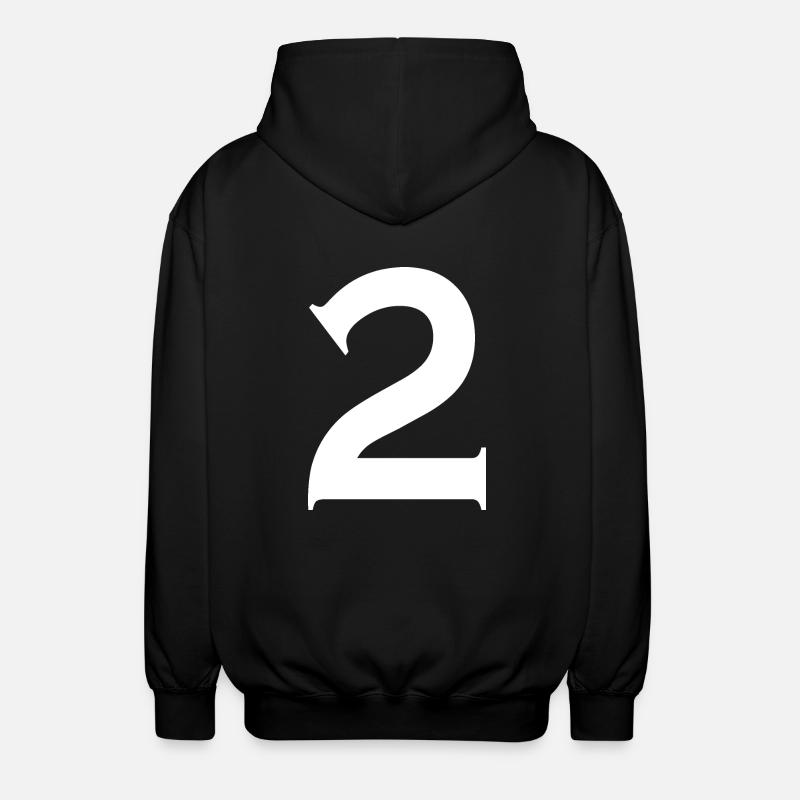 2 - Unisex Kapuzenjacke - Schwarz