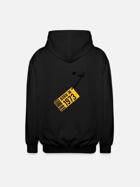born in 1973 (fr) - Veste à capuche unisexe - noir