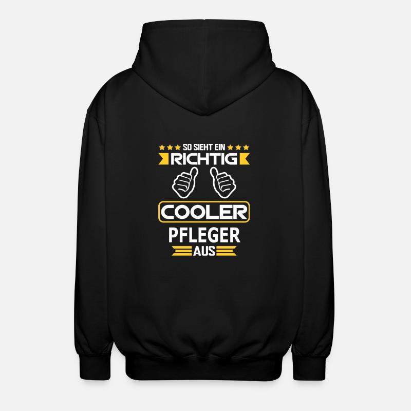 PFLEGER - Unisex Kapuzenjacke - Schwarz