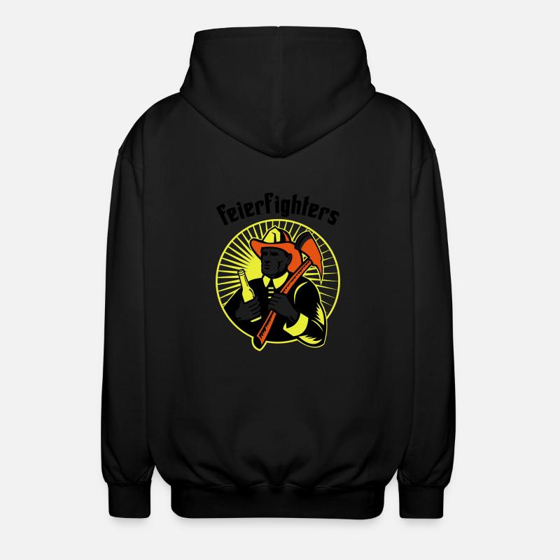 feierfighters - Unisex Kapuzenjacke - Schwarz