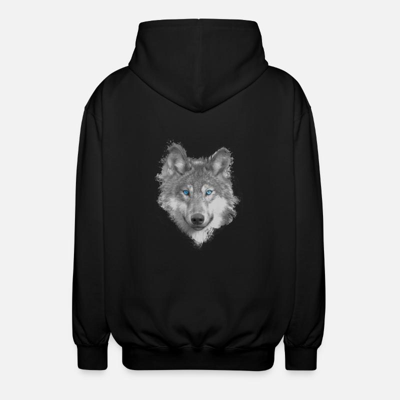 Wolf - Veste à capuche unisexe - noir