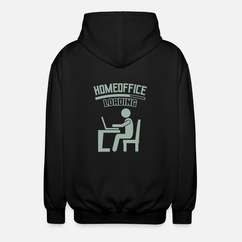 Arbeit Büro Homeoffice Loading - Unisex Kapuzenjacke - Schwarz