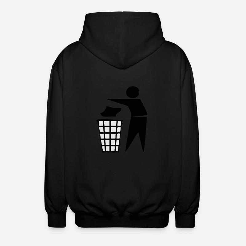 keep tidy - Unisex Kapuzenjacke - Schwarz