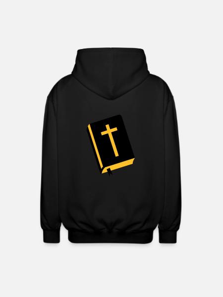 Bibel - Jesus - Unisex Kapuzenjacke - Schwarz