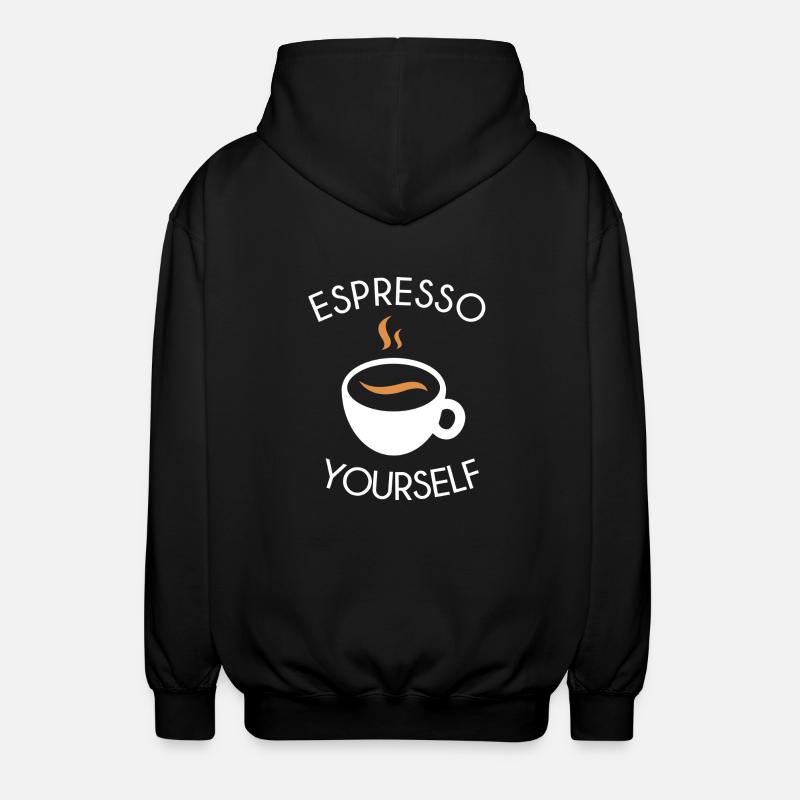 espresso vous-même - Veste à capuche unisexe - noir