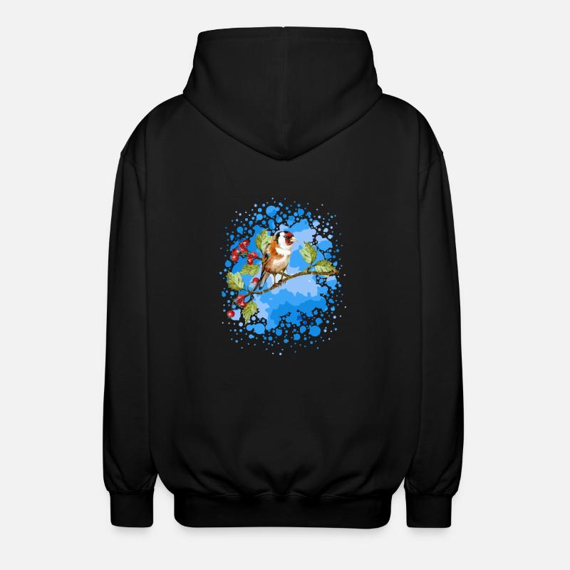 oiseau - Veste à capuche unisexe - noir