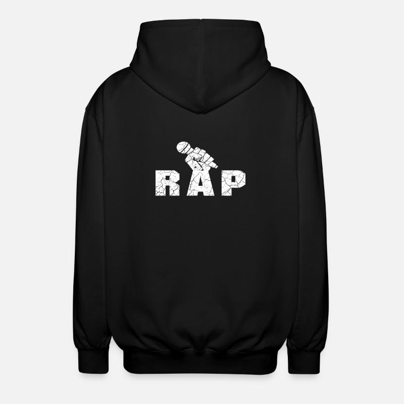 Rap Rapper Rap Musik Style - Unisex Kapuzenjacke - Schwarz